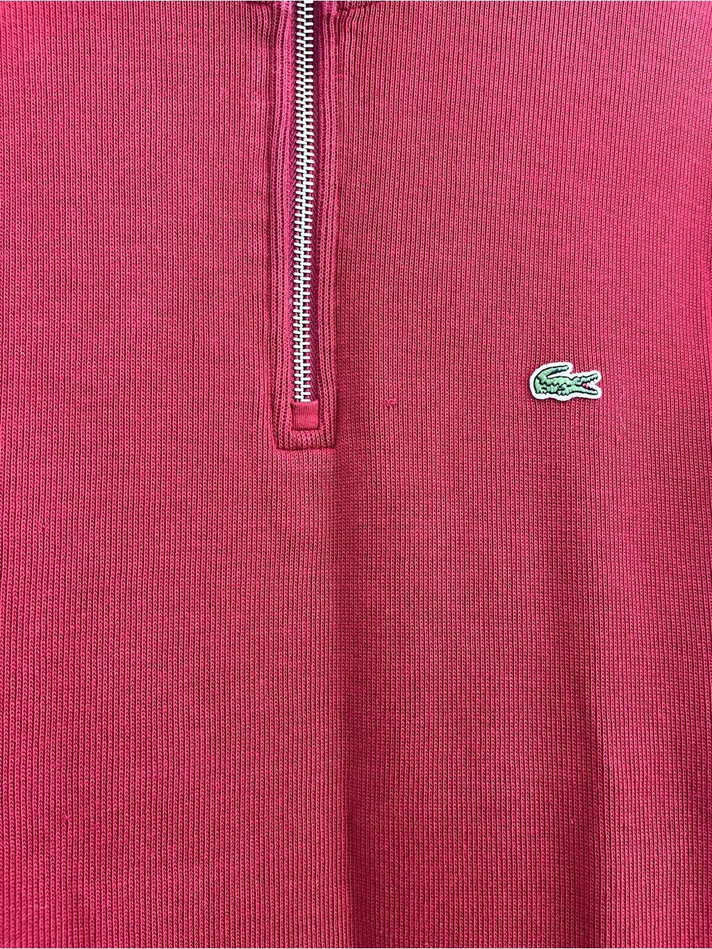 Lacoste 1/4 Zip • Red - Picture 2 of 7